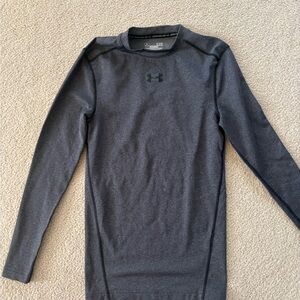 Under Armour Gray Kids Long Sleeve Shirt